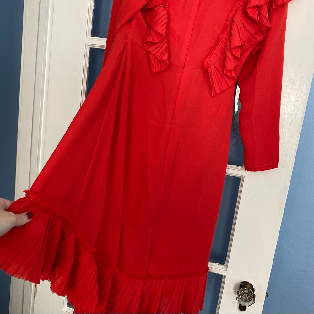 Pixie Market Red Midi Dress - Picture 9 of 11